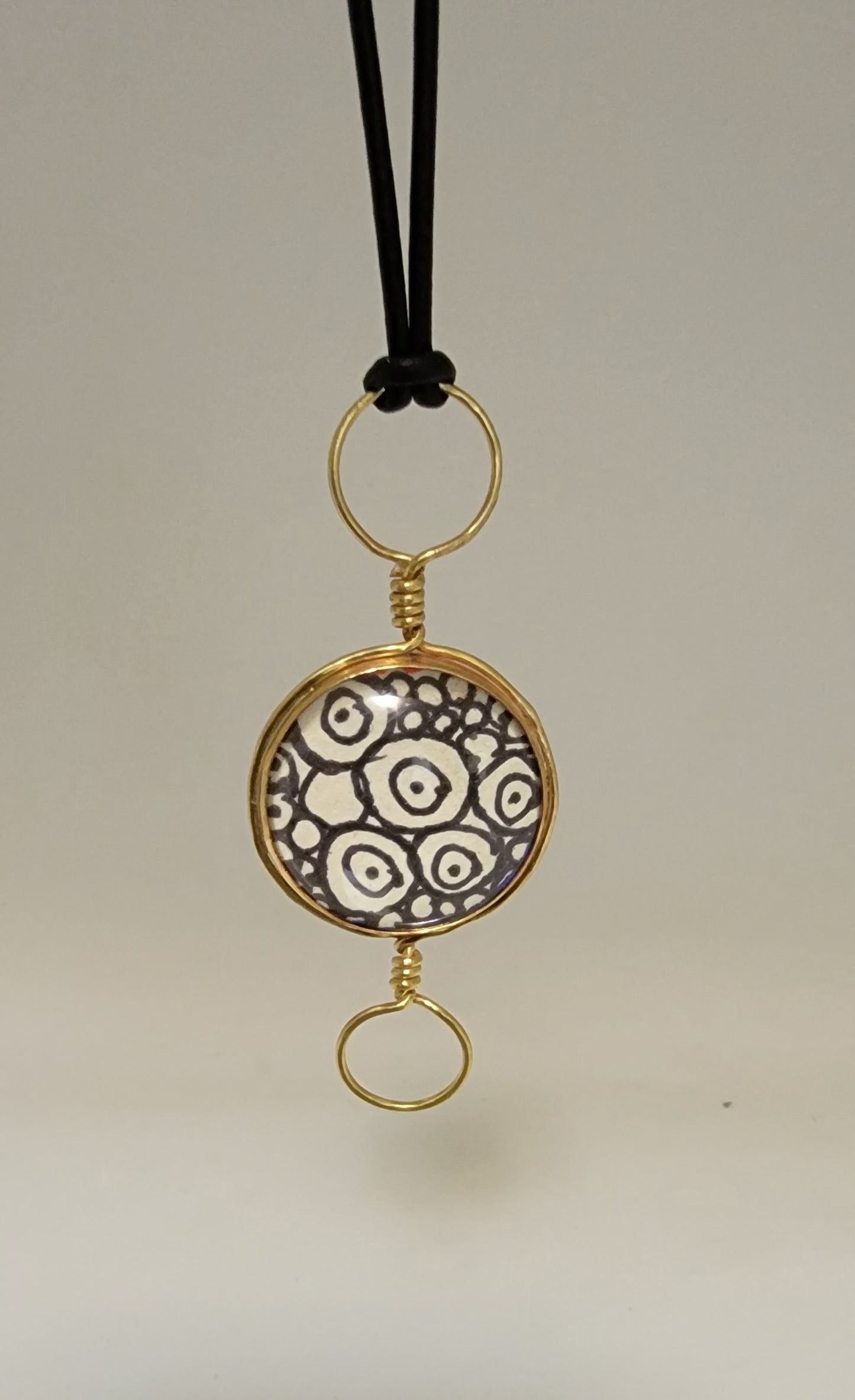 Circles Galore Black & White Necklace