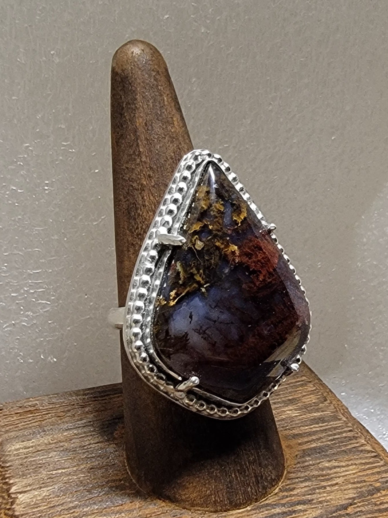 San Carlos Moss Agate Ring