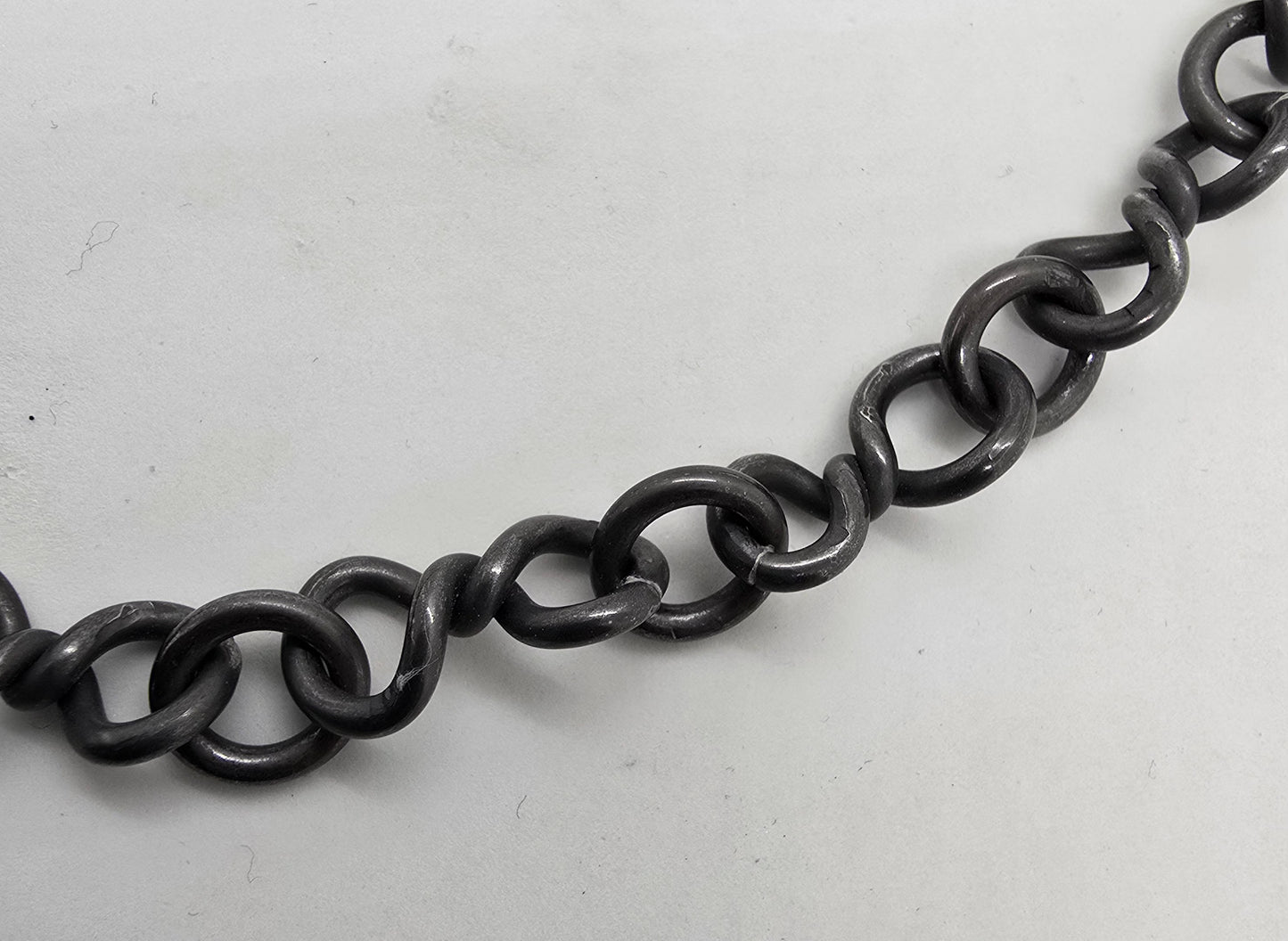 Black Sterling Twisted Chain
