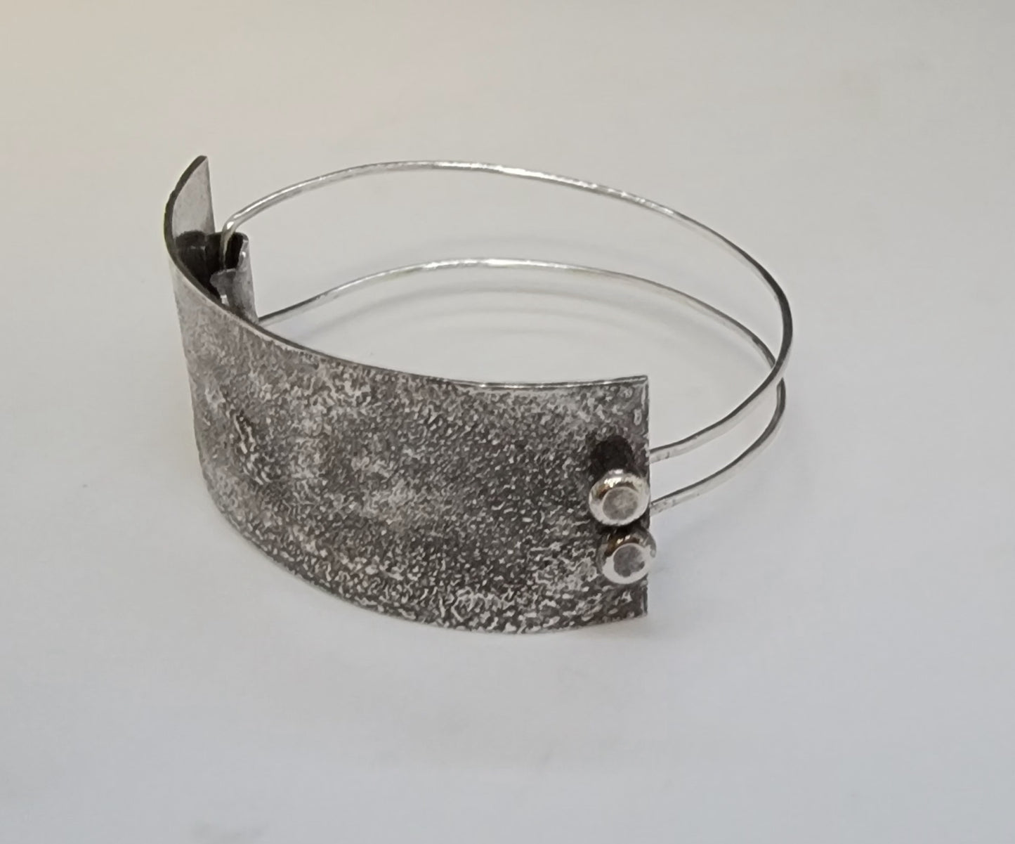 Reticulated Silver Bracelet