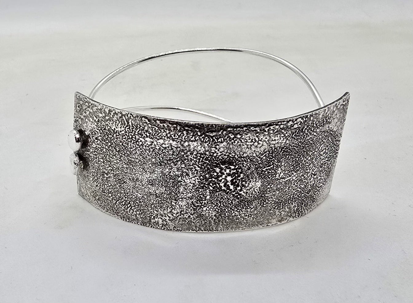 Reticulated Silver Bracelet