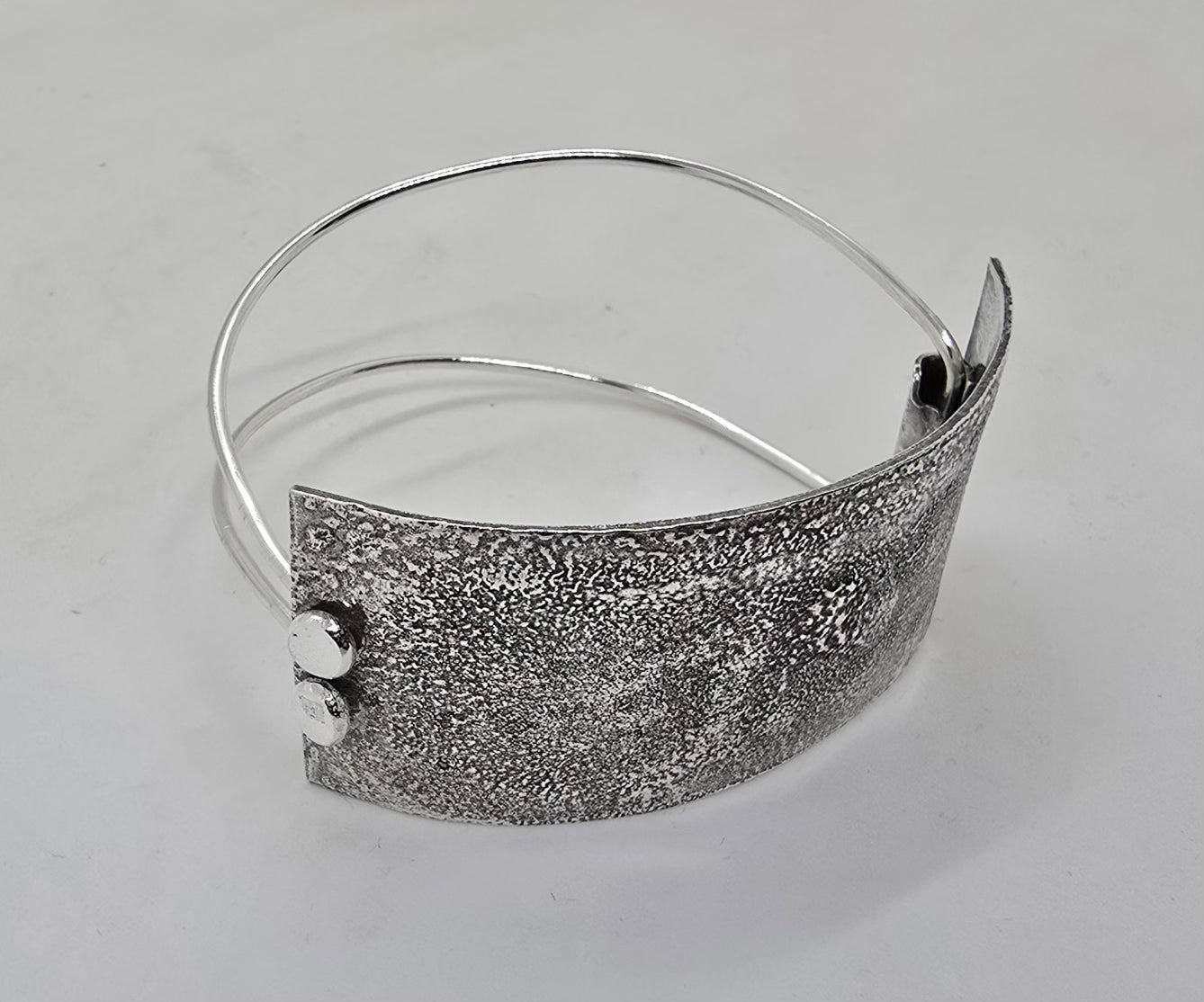 Reticulated Silver Bracelet