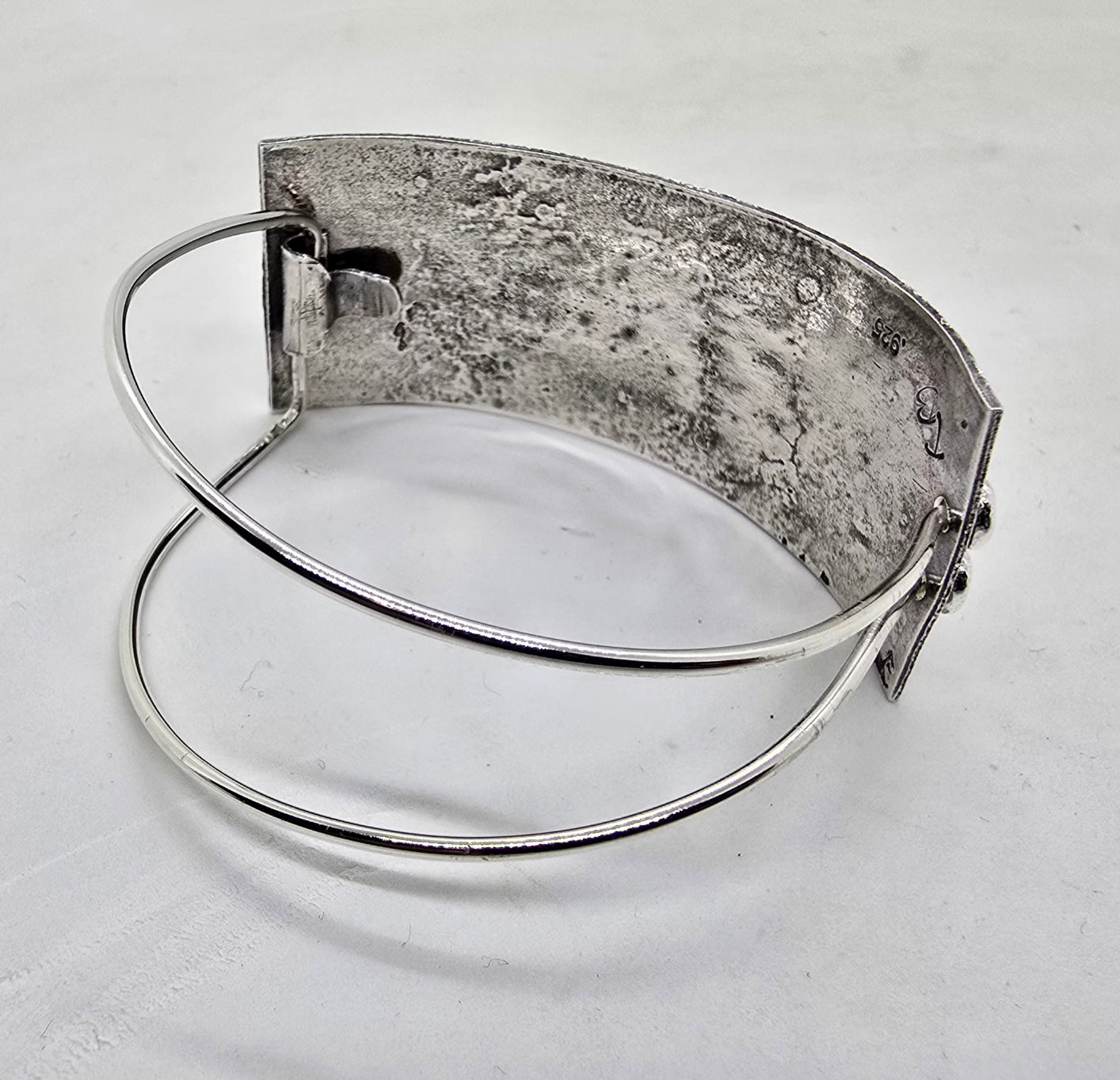 Reticulated Silver Bracelet