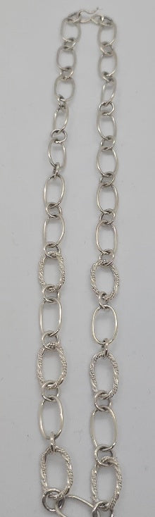 Sterling Silver Chain w/Decorative Links